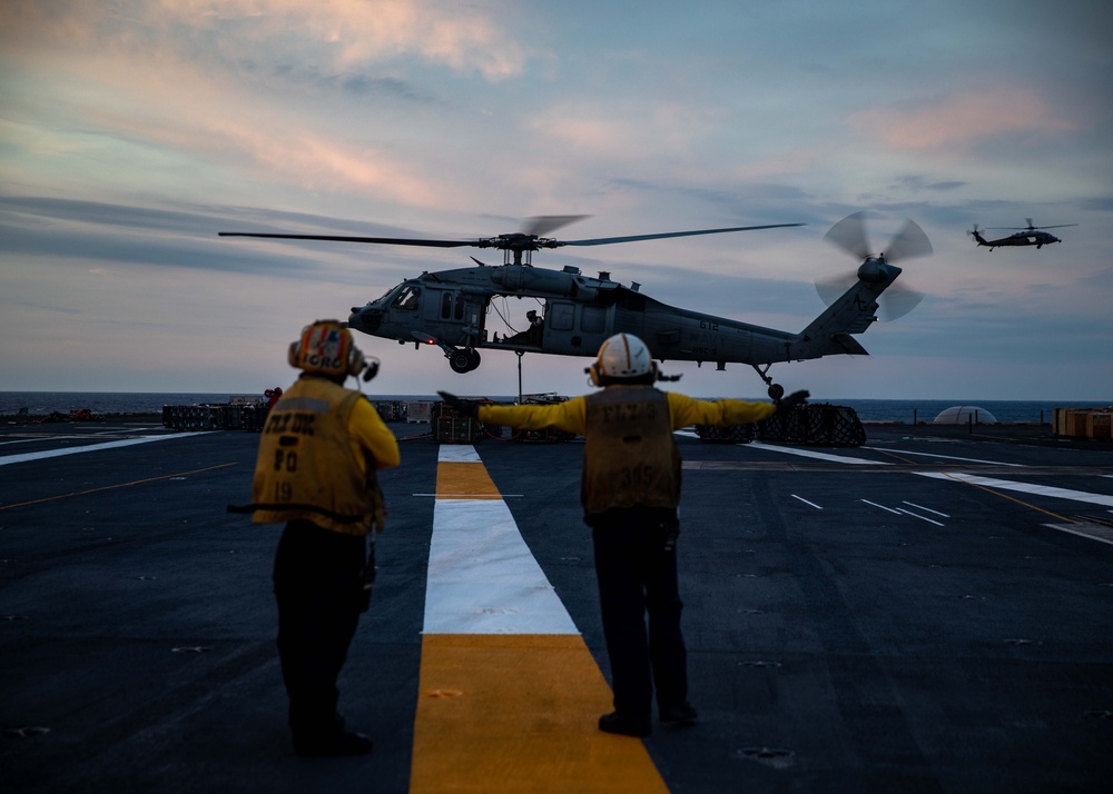 USS George H.W. Bush (CVN 77) Ordnance Transfer