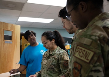 SAPR Awareness Month Teal Bean Cafe held at Laughlin AFB