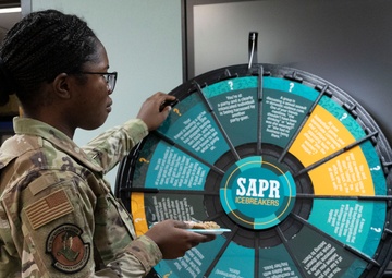 SAPR Awareness Month Teal Bean Cafe held at Laughlin AFB