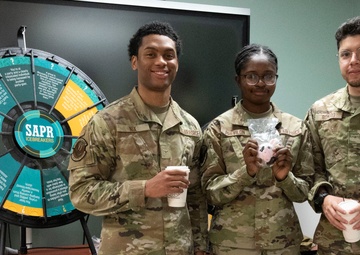 SAPR Awareness Month Teal Bean Cafe held at Laughlin AFB