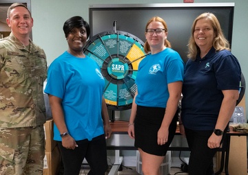SAPR Awareness Month Teal Bean Cafe held at Laughlin AFB