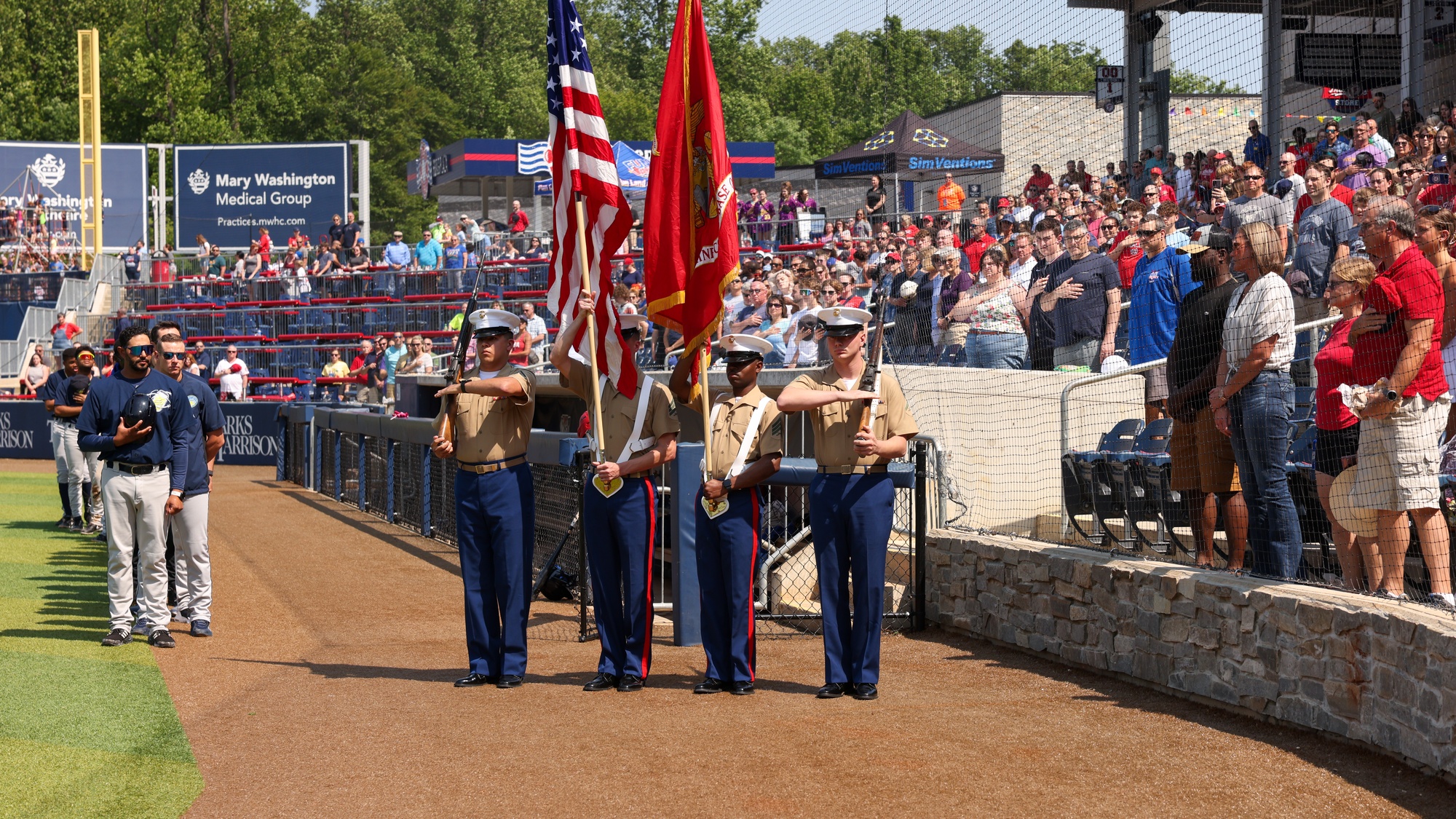 DVIDS - Images - Fredericksburg Nationals host “Marine Day” at