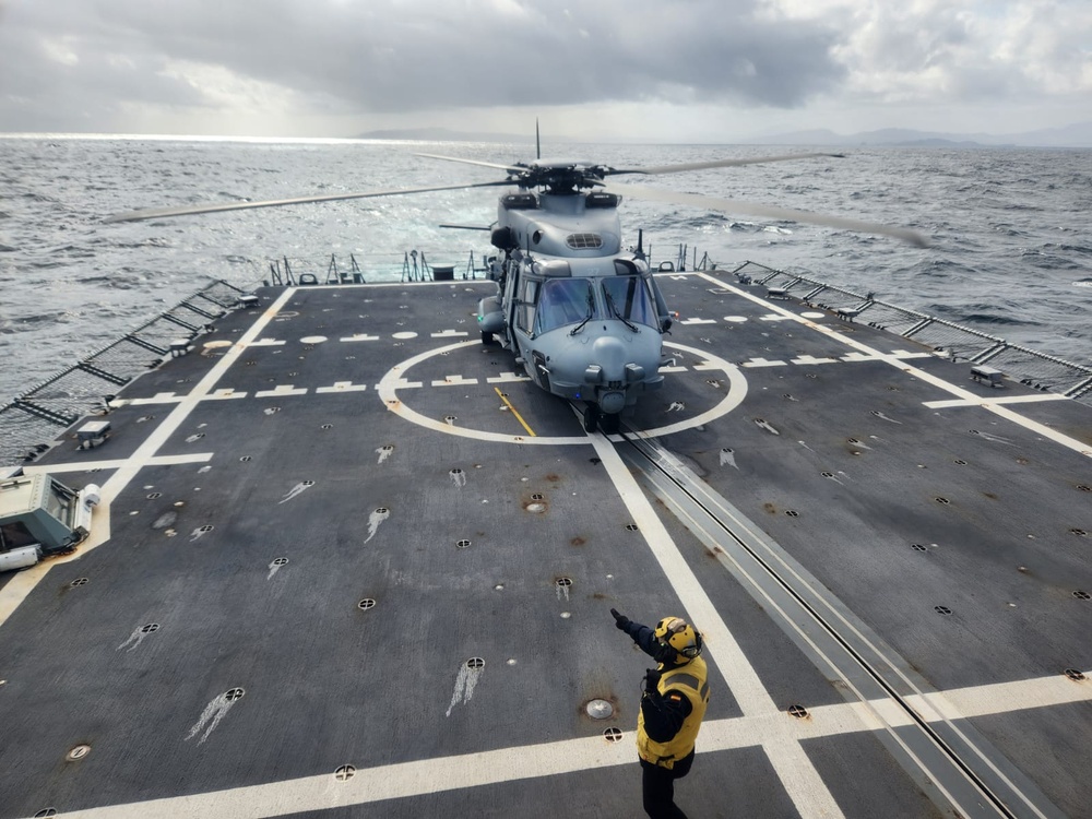 Allied helicopter flight operations during Formidable Shield 2023