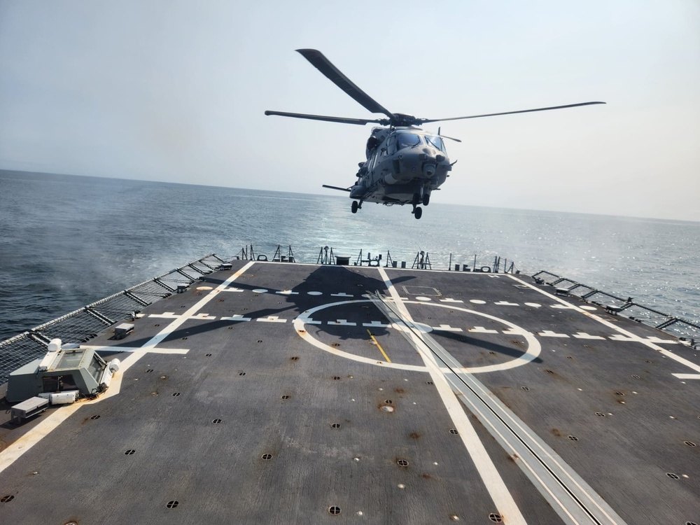 Allied helicopter flight operations during Formidable Shield 2023