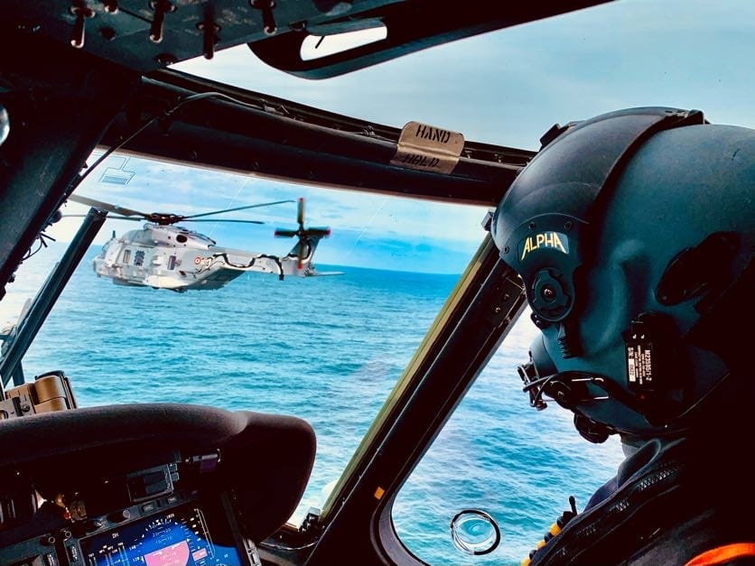 Allied helicopter flight operations during Formidable Shield 2023