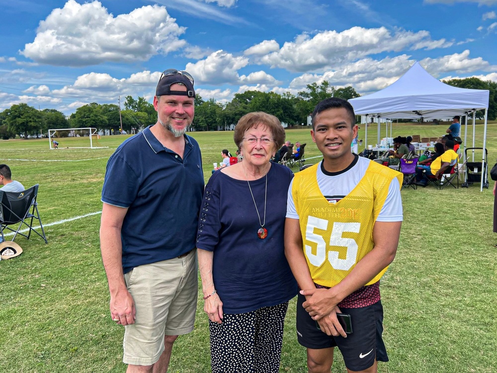 International military student soccer game builds community