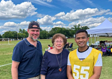 International military student soccer game builds community
