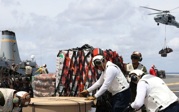 USS Bataan conducts replenishment-at-sea