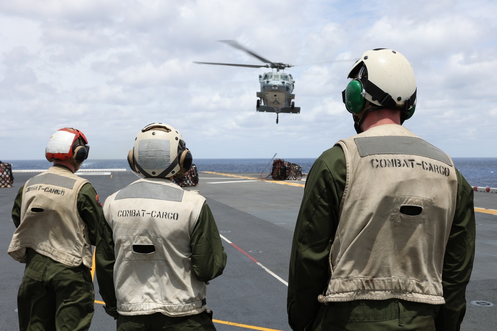 USS Bataan conducts replenishment-at-sea