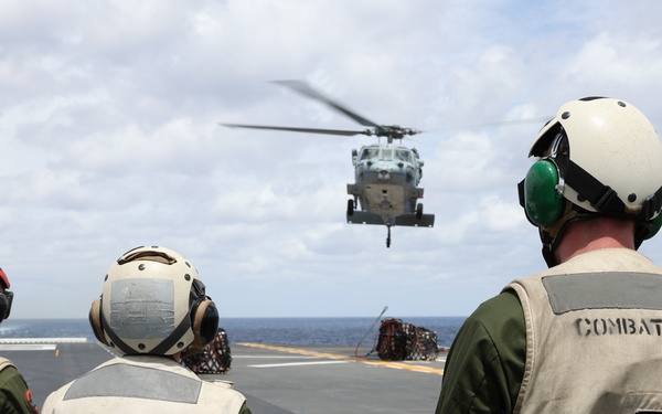 USS Bataan conducts replenishment-at-sea
