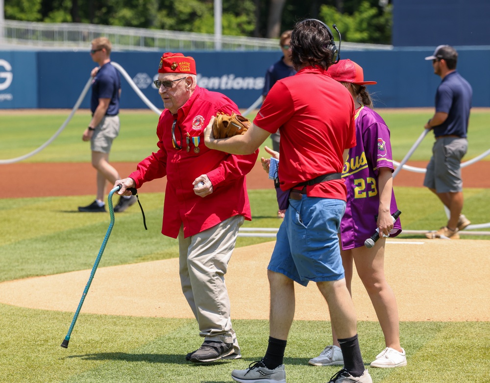 Fredericksburg Nationals host “Marine Day” at Virginia Credit Union Stadium