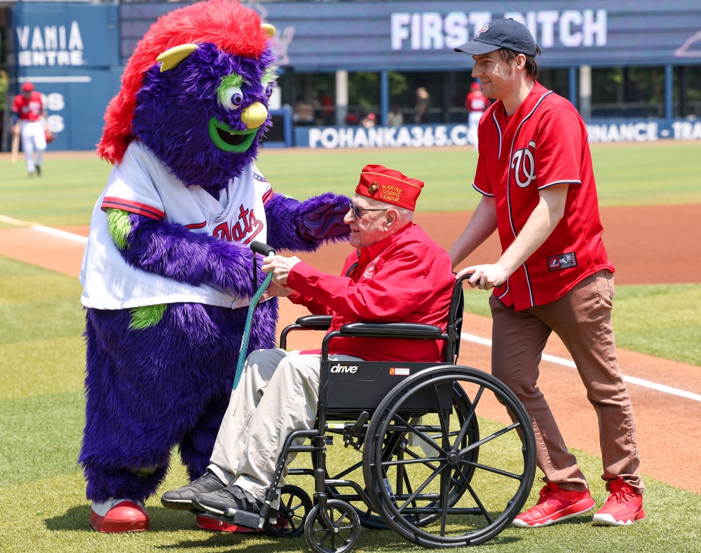 Fredericksburg Nationals host “Marine Day” at Virginia Credit Union Stadium