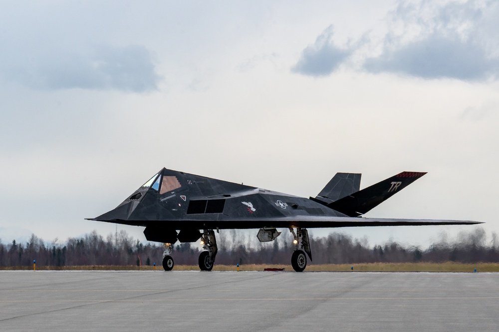 F-117 Nighthawks arrive at JBER for Northern Edge 23-1