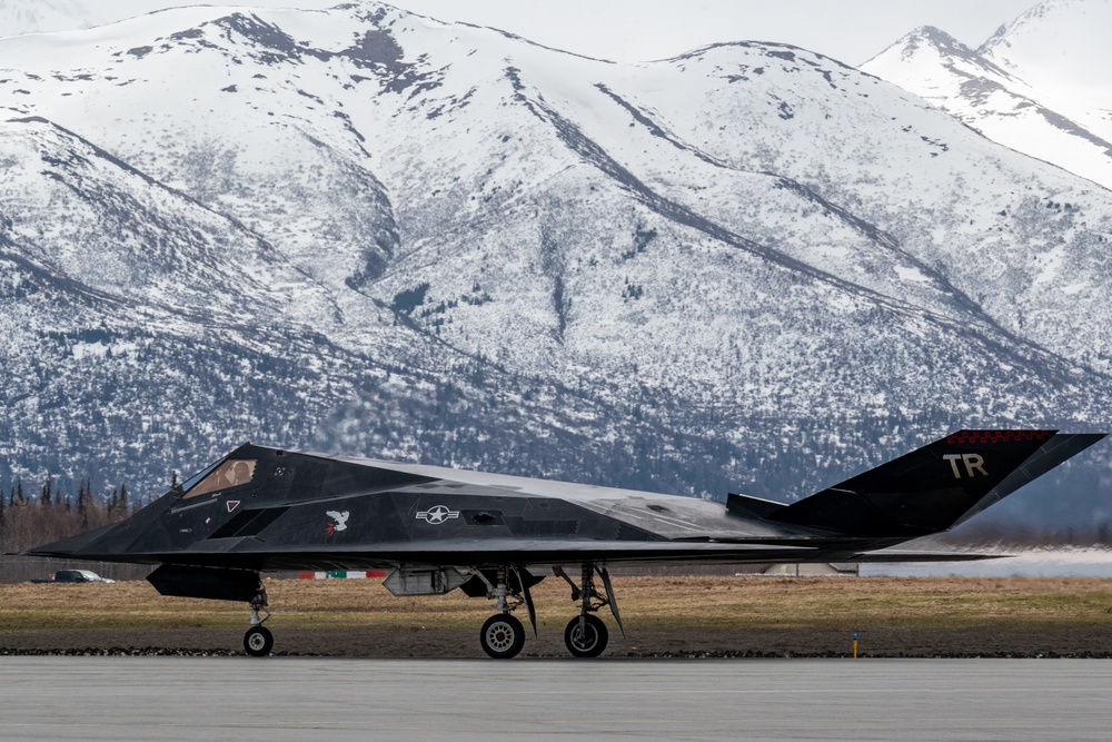 F-117 Nighthawks arrive at JBER for Northern Edge 23-1