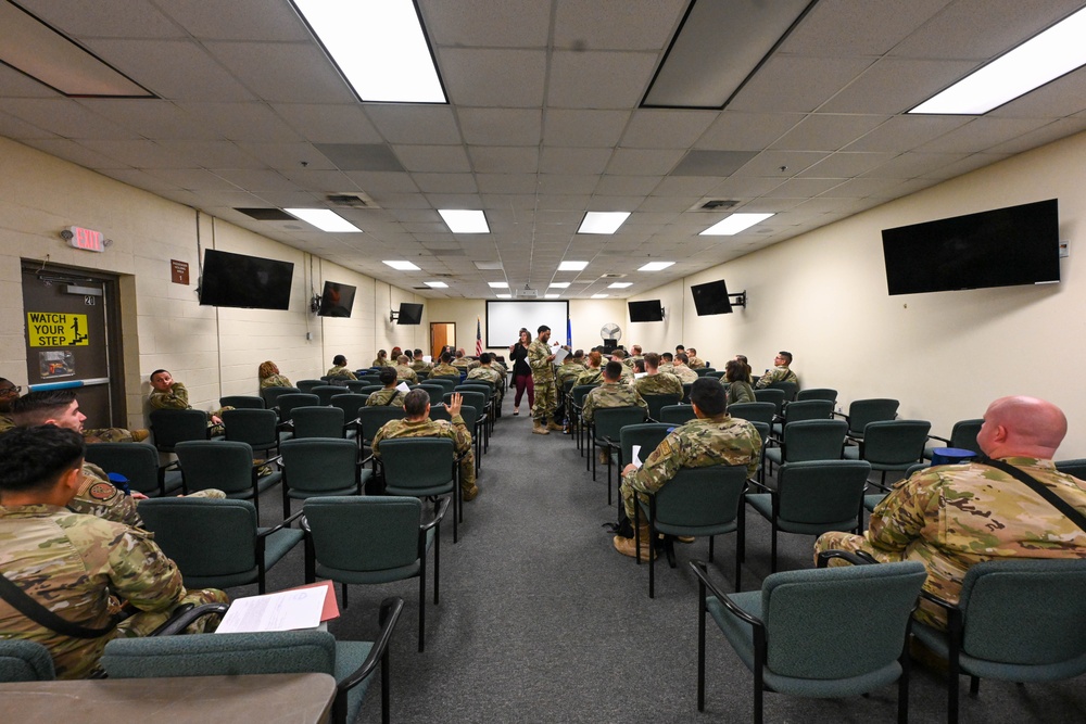 97 AMW demonstrates readiness with mock deployment and CBRN exercise