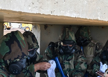 97 AMW demonstrates readiness with mock deployment and CBRN exercise