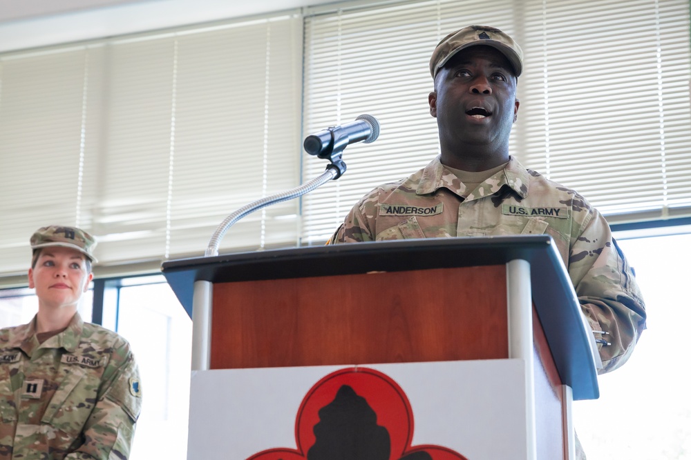 CSM Vicinus takes responsibility of the 143rd Regional Support Group