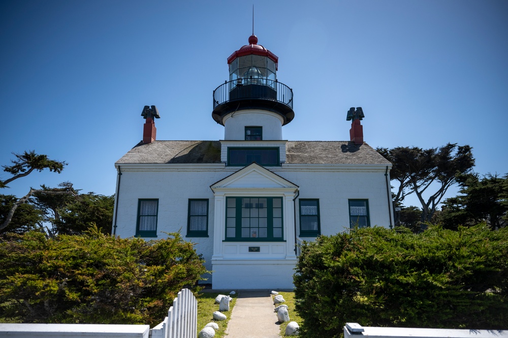 Petty Officer 2nd Class Paul Fuston maintains California central coast lighthouses.