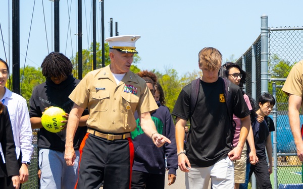 Head of Marine recruiting visits Princeton High School