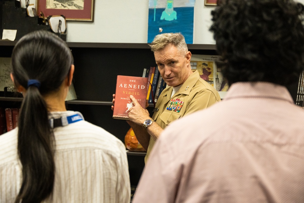 of Marine recruiting visits Princeton High School