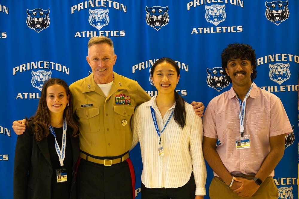 Head of Marine recruiting visits Princeton High School