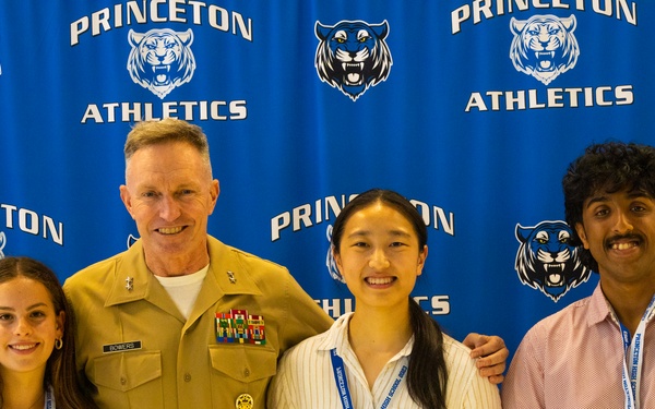 Head of Marine recruiting visits Princeton High School