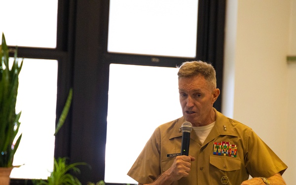 Head of Marine recruiting visits Princeton High School