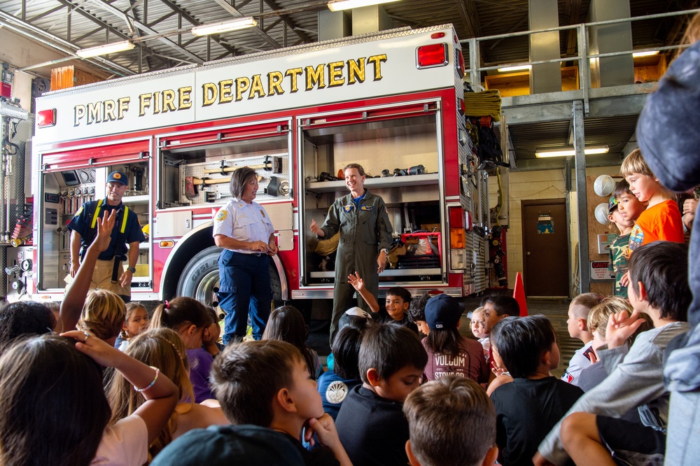 Pacific Missile Range Facility Fire Department Hosts Elementary School Students
