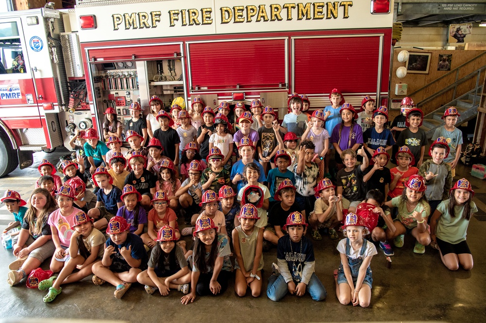 Pacific Missile Range Facility Fire Department Hosts Elementary School Students