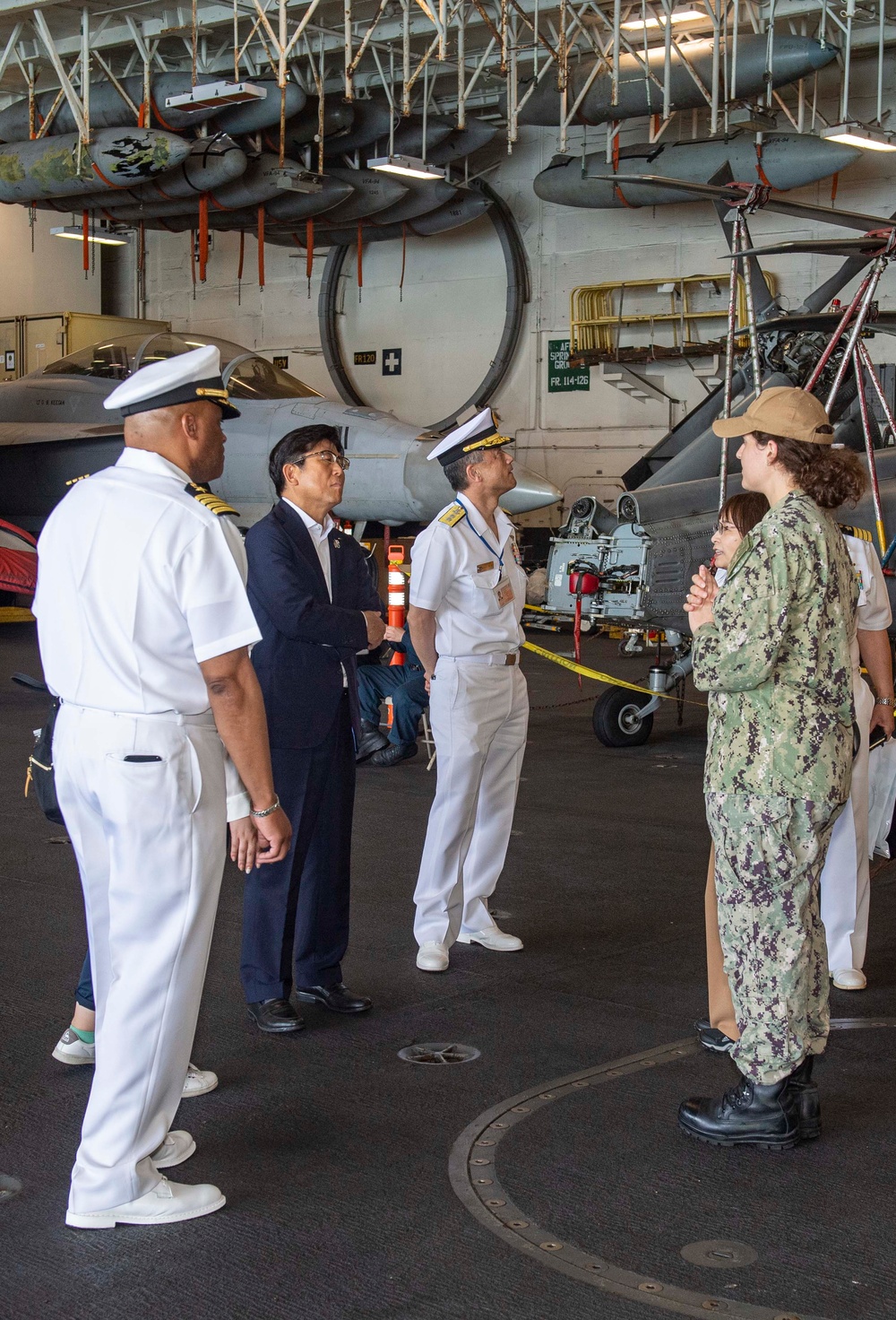 CO, Sasebo Mayor Tour USS Nimitz