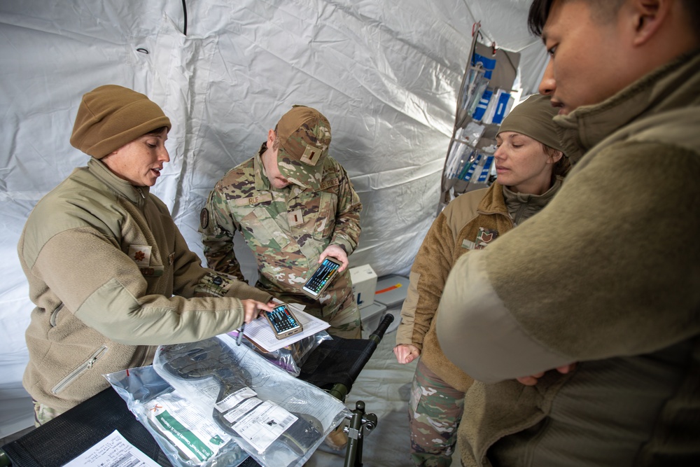176th Medical Group tests air transportable clinic-established capabilities during Northern Edge 23-1