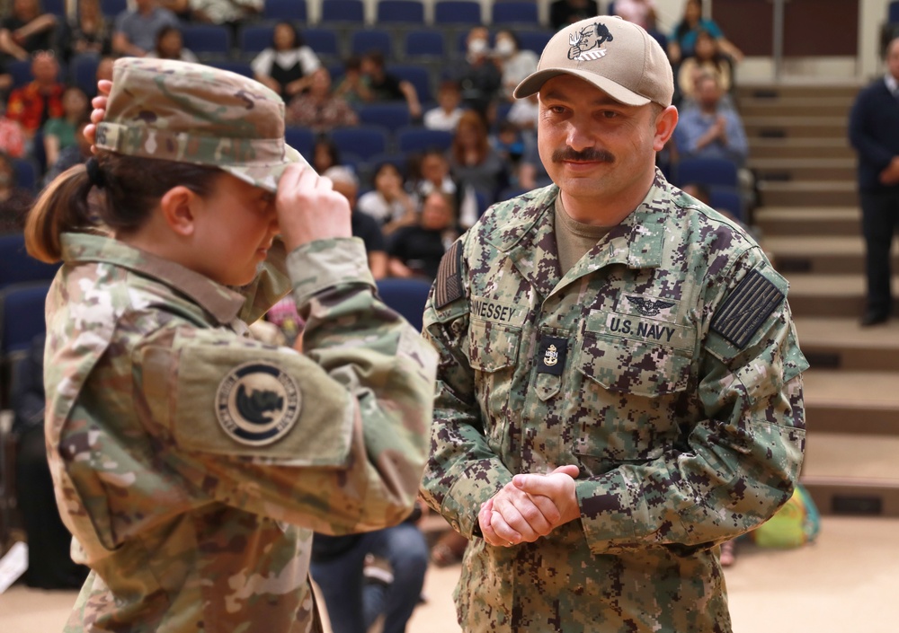 Zama Middle High School JROTC cadets recognized at end-of-year ceremony