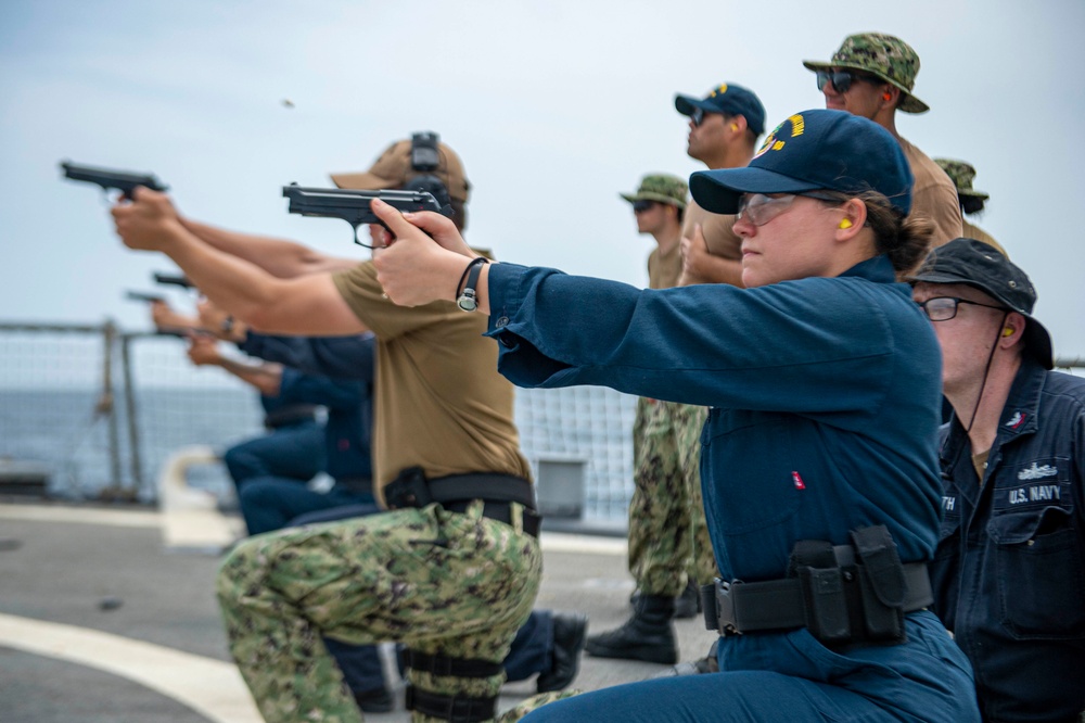 USS Paul Hamilton Weapons Qualification Course