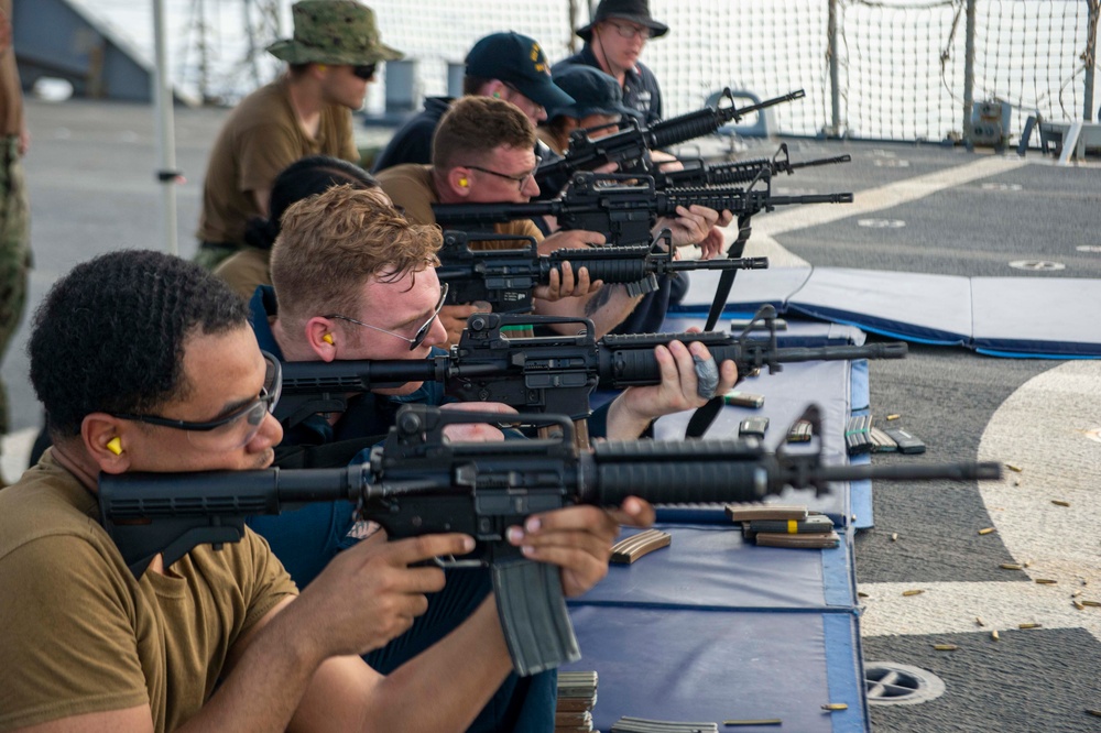 USS Paul Hamilton Weapons Qualification Course