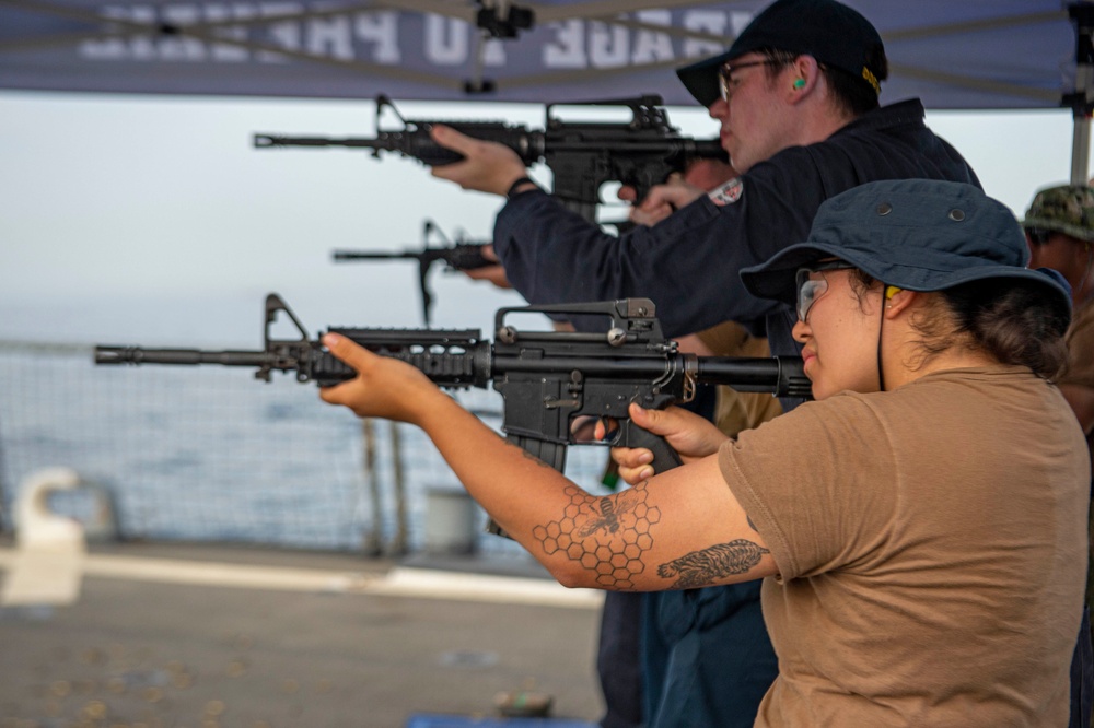 USS Paul Hamilton Weapons Qualification Course