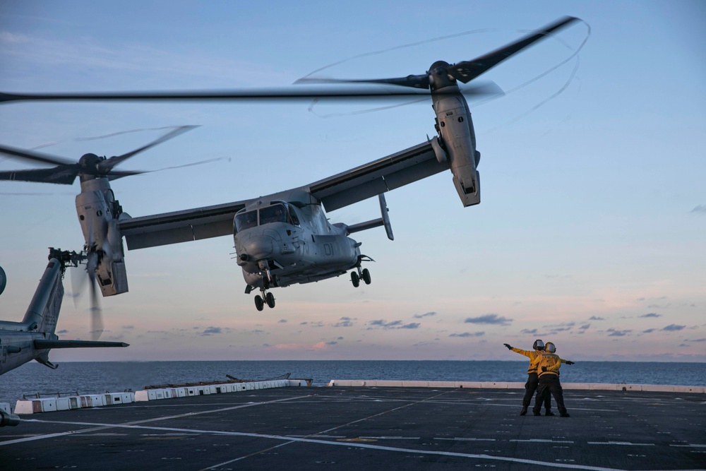 USS Mesa Verde Conducts Flight Operations During COMPTUEX