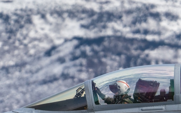 U.S. Navy EA-18G Growlers prepare for flight during Northern Edge 23-1