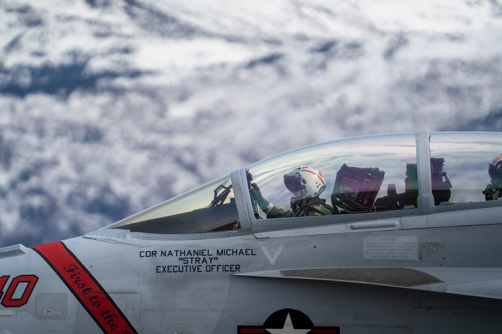 U.S. Navy EA-18G Growlers prepare for flight during Northern Edge 23-1