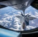 KC-135 refuels Raptors during Northern Edge 23-1