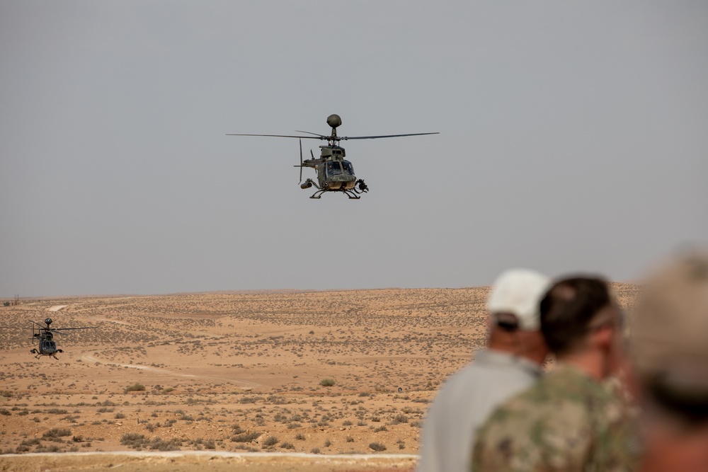 African Lion 23 Kiowas take flight in air ground integration exercise