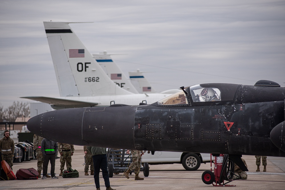 U-2 makes a stop at Offutt as part of Dragon Flag EAST