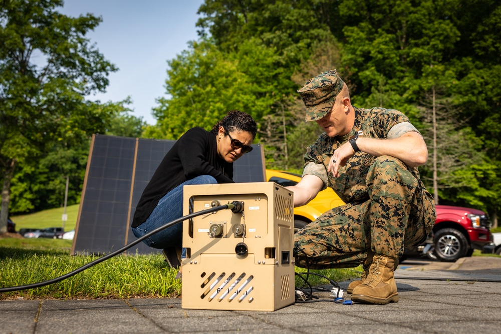 The Marine Corps Expeditionary Energy Office holds a small unit power demonstration