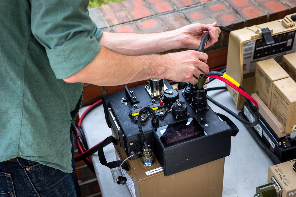 The Marine Corps Expeditionary Energy Office holds a small unit power demonstration