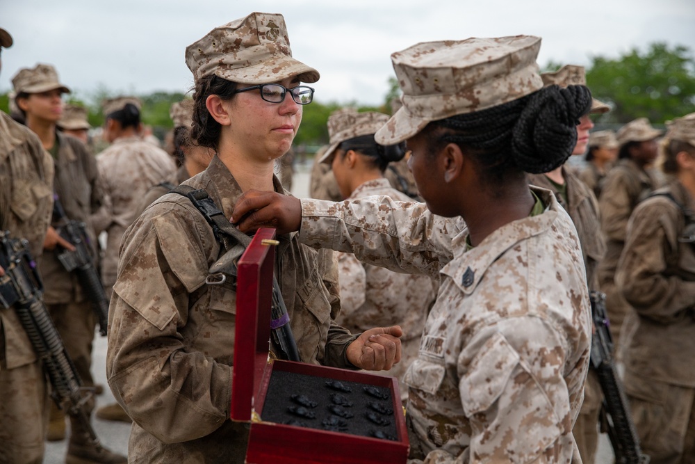 Echo Company Marines complete Crucible at Marine Corps Recruit Depot Parris Island