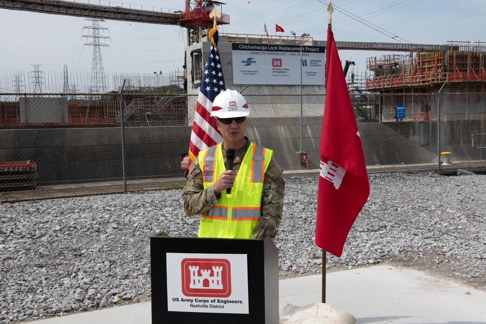 Chickamauga Lock Replacement Project reaches monolithic milestone