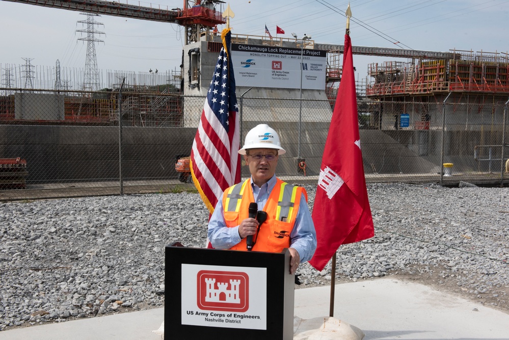 Chickamauga Lock Replacement Project reaches monolithic milestone