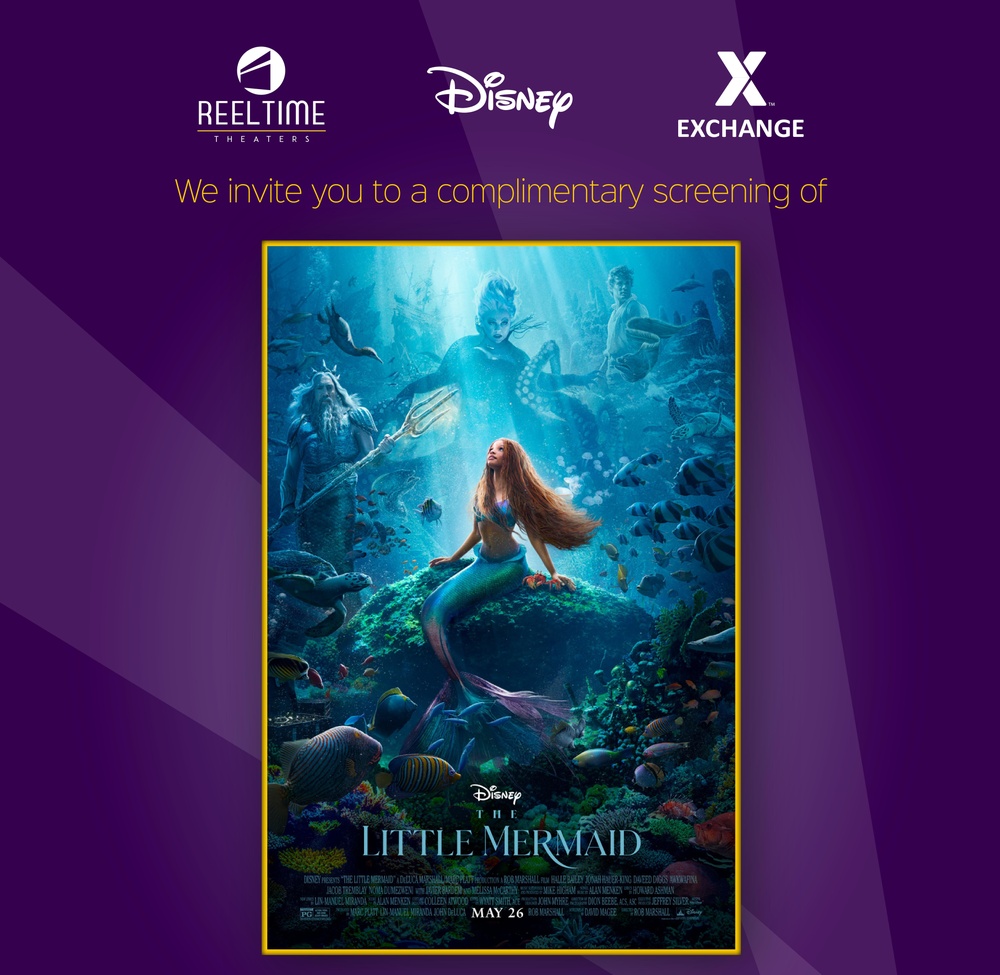 Exchange, Walt Disney Pictures to Offer Complimentary Screenings of ‘The Little Mermaid’