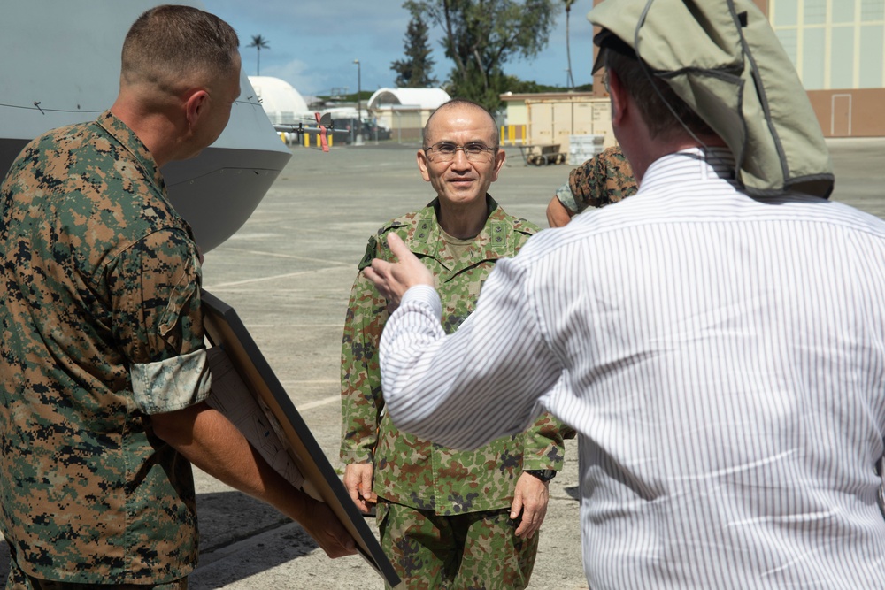 Japanese Ground Self Defense Force Visits VMU-3