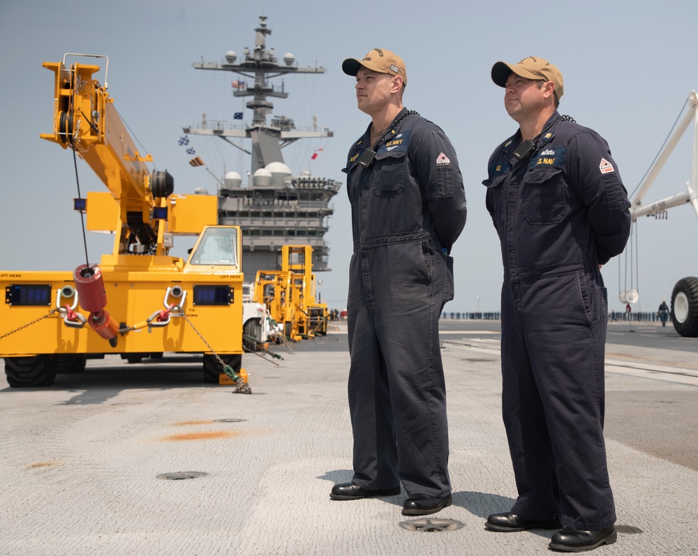 Manning the Rail: George Washington Departs Newport News Shipbuilding