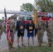 Soldiers perform presentation of colors